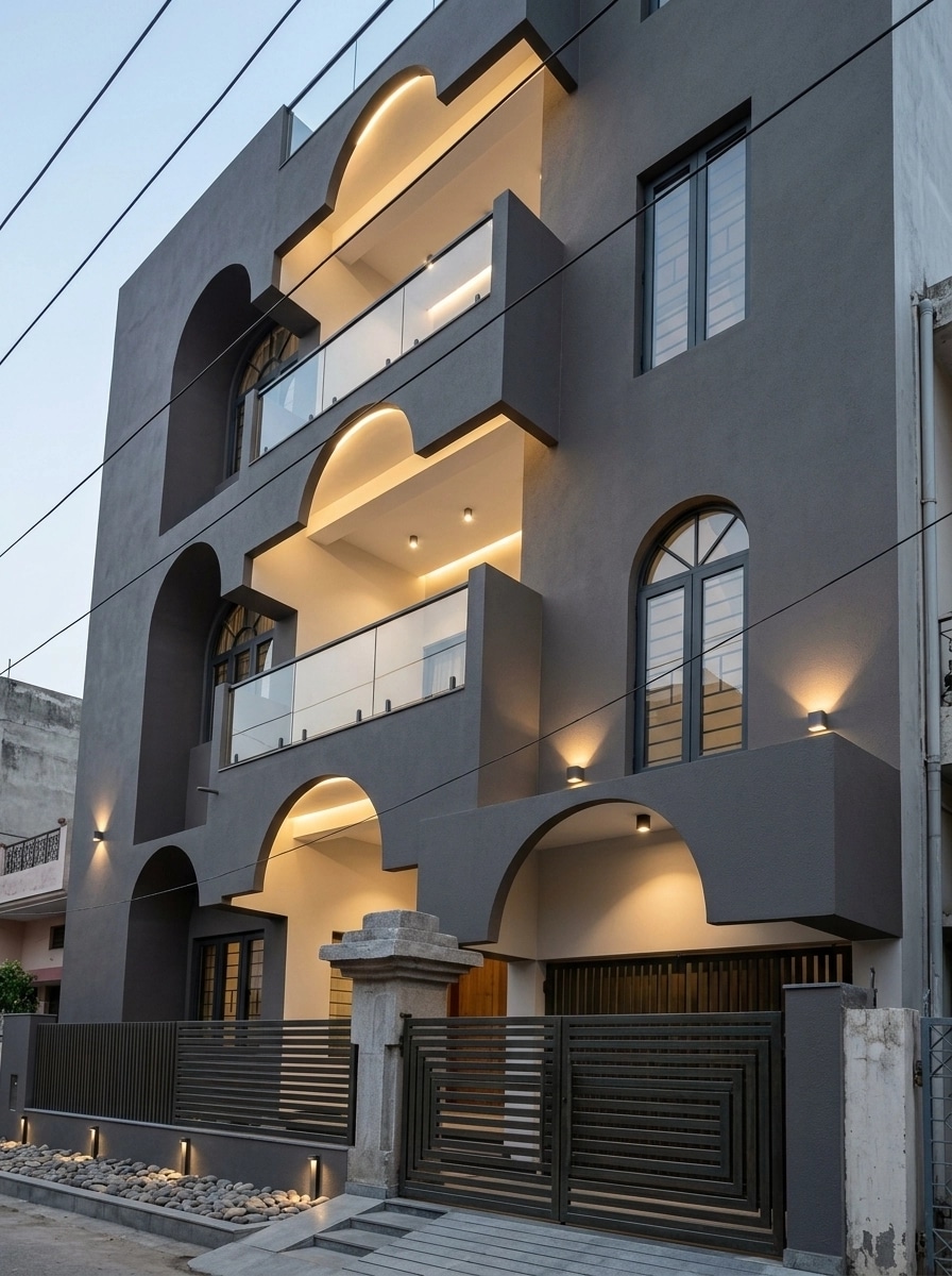 Minimalist Facade Facade design — facade photo by GenRoom AI