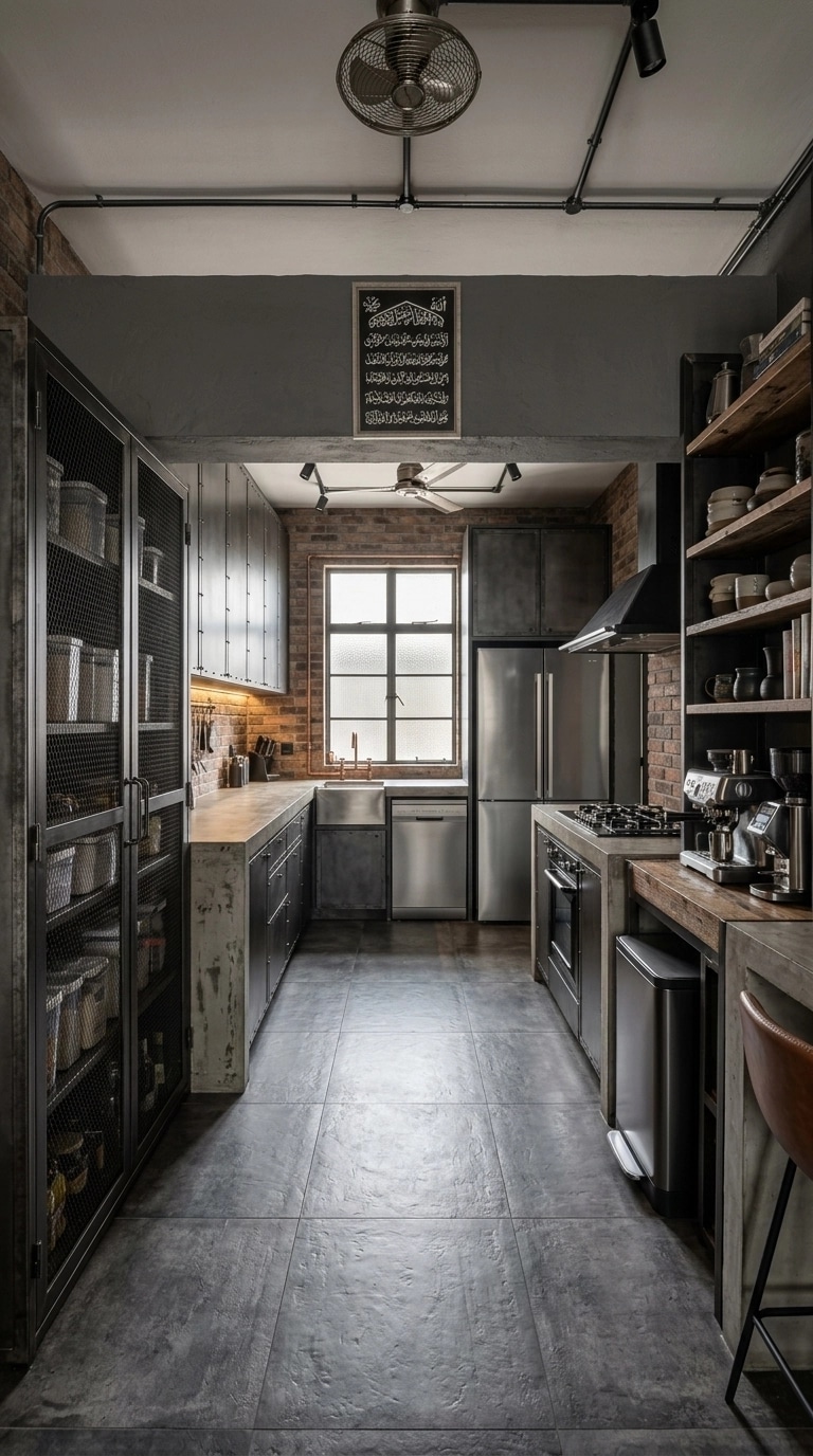Interior design in Loft / Industrial style — Kitchen by GenRoom AI