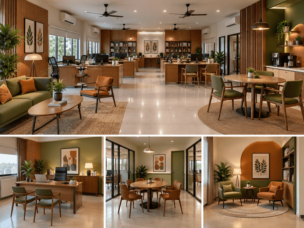 Design de interiores em estilo Mid-Century Modern — other por GenRoom AI