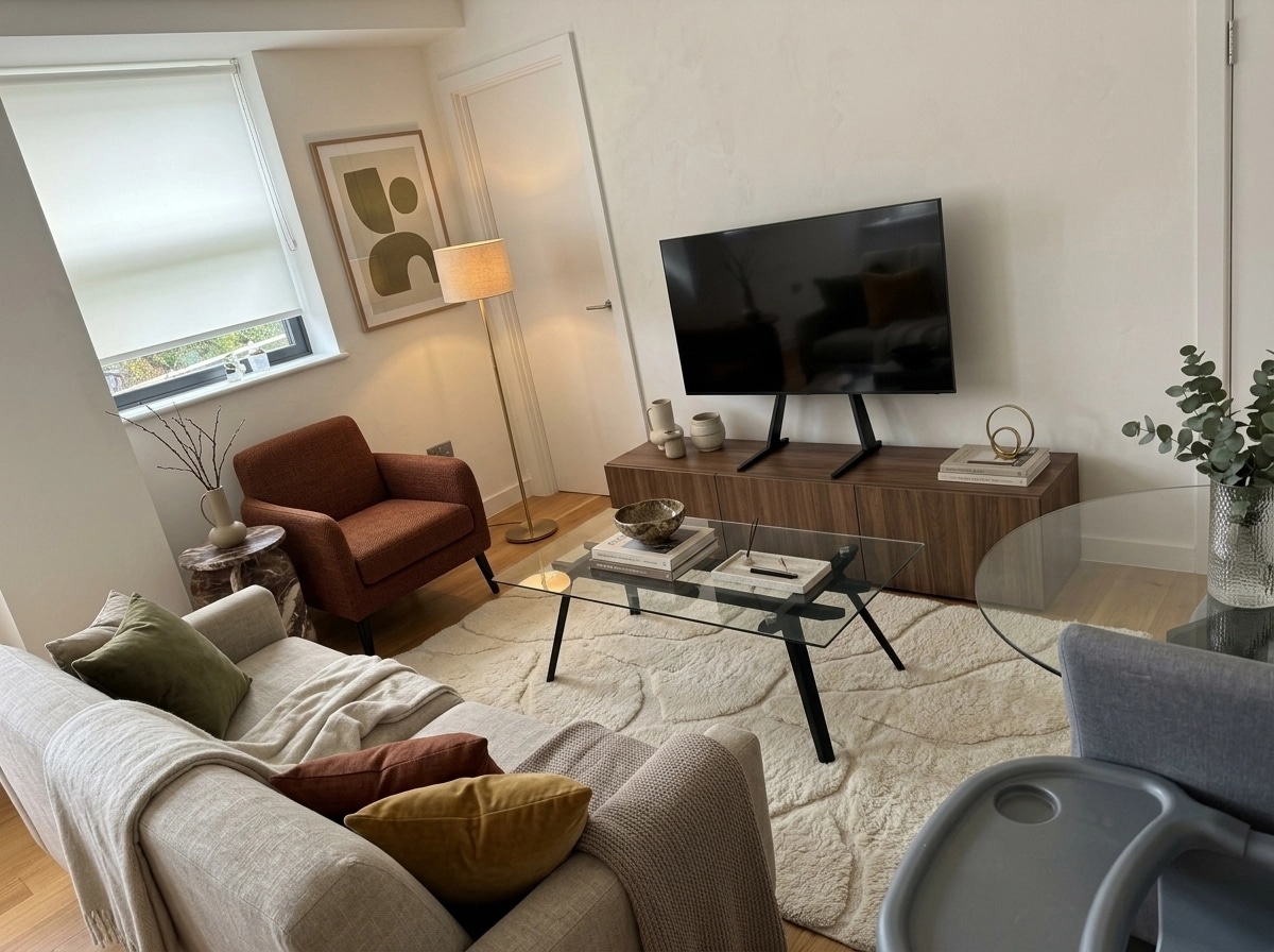 Scandinavian Living Room design — interior photo by GenRoom AI