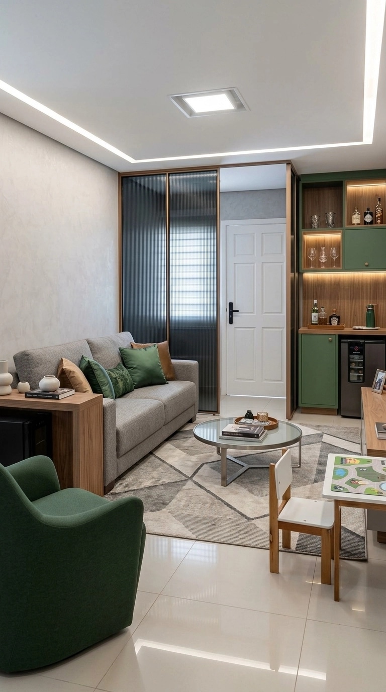 Interior design in Contemporary style — Living Room by GenRoom AI