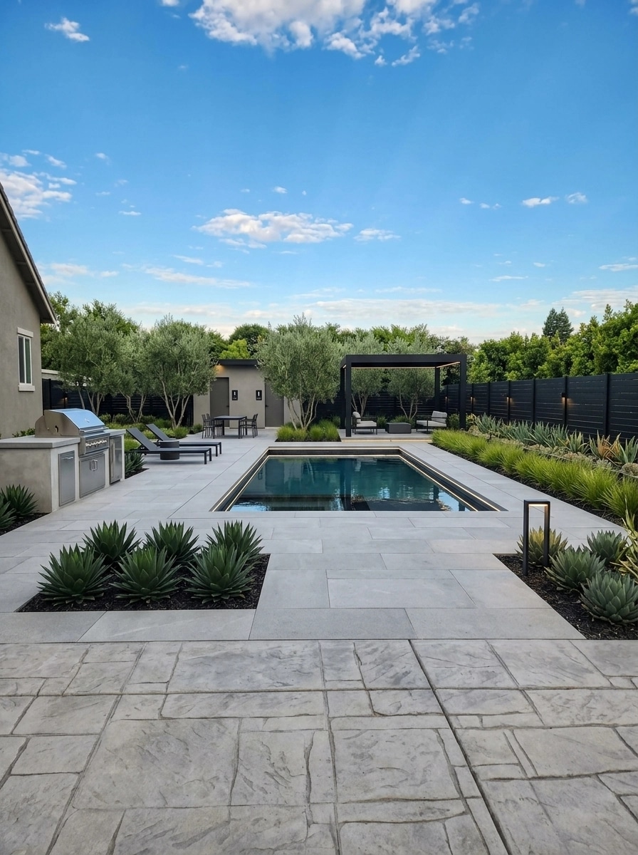 Landscape design in Minimalist Yard style — Yard by GenRoom AI