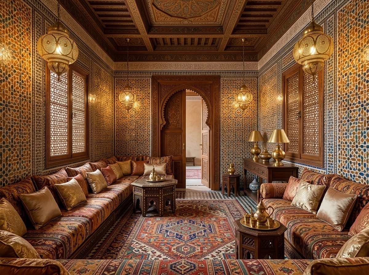 Interior design in Arabian / Moroccan style — Living Room by GenRoom AI