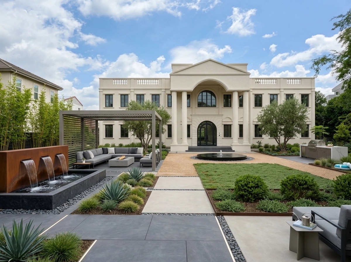 Landscape design in Contemporary Yard style — Yard by GenRoom AI