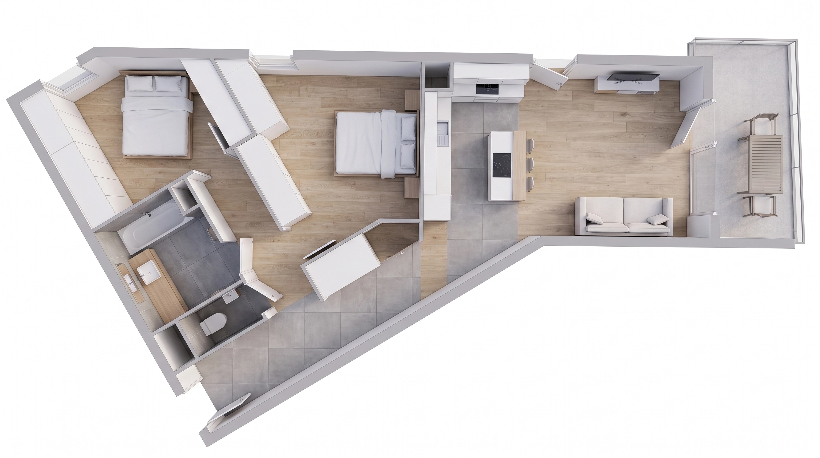 Minimalism Living Room design — interior photo by GenRoom AI