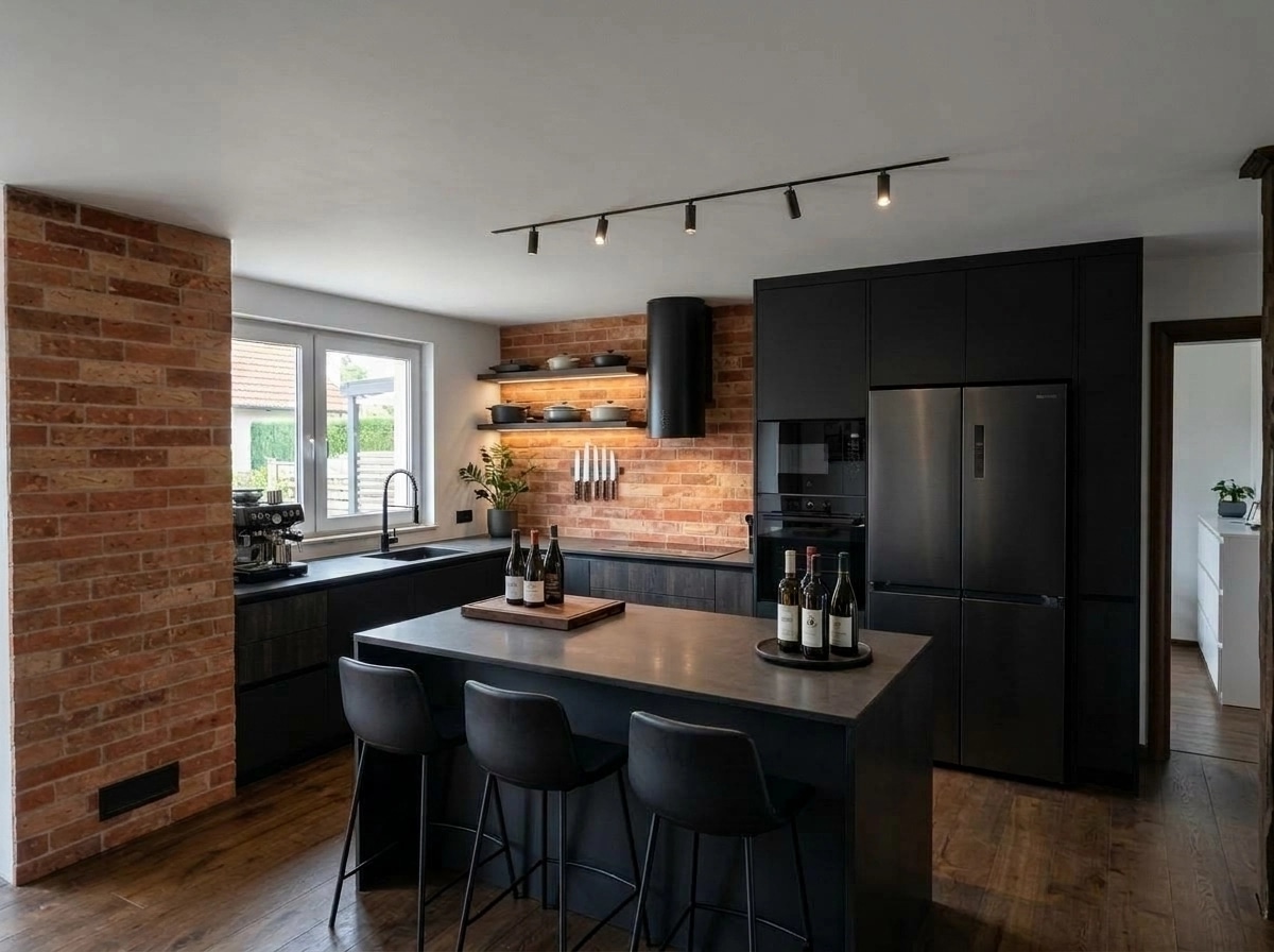 Interior design in Blacktec style — Kitchen by GenRoom AI