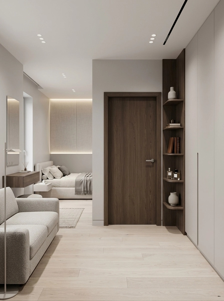 Minimalism Bedroom design — interior photo by GenRoom AI