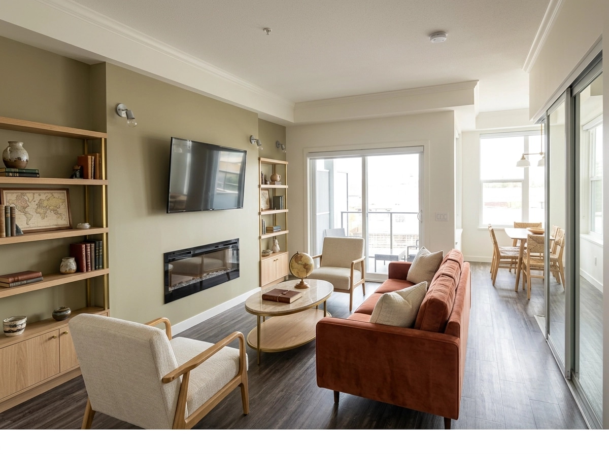 Interior design in Coastal / Hamptons style — Living Room by GenRoom AI