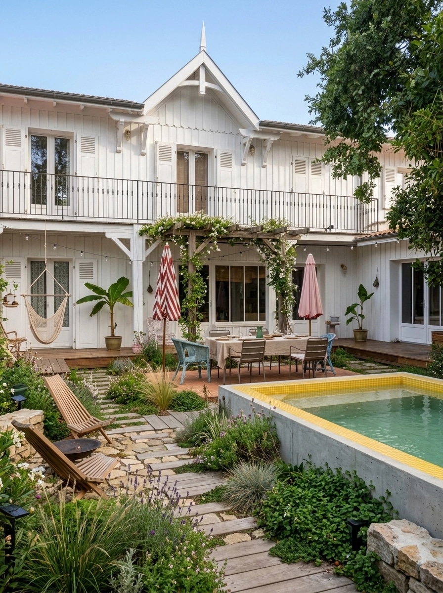 Landscape design in Eco Natural Garden style — Yard by GenRoom AI