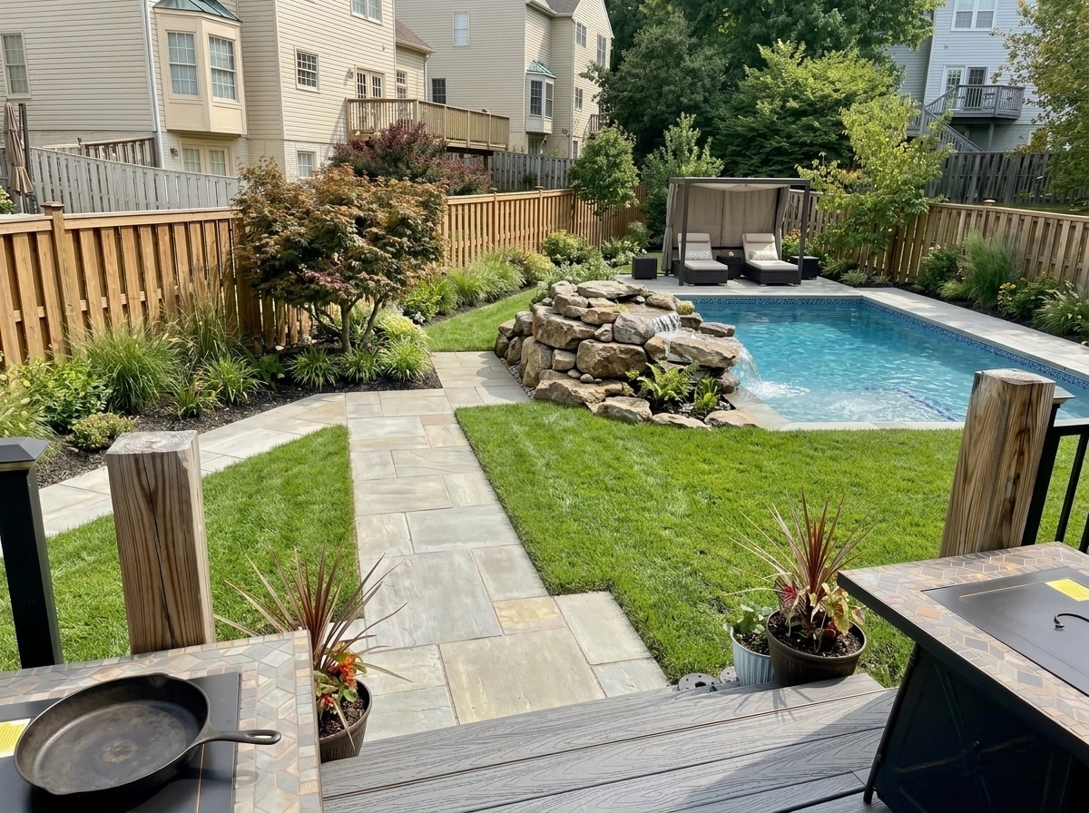 Yard design in no_style style — photo by GenRoom AI