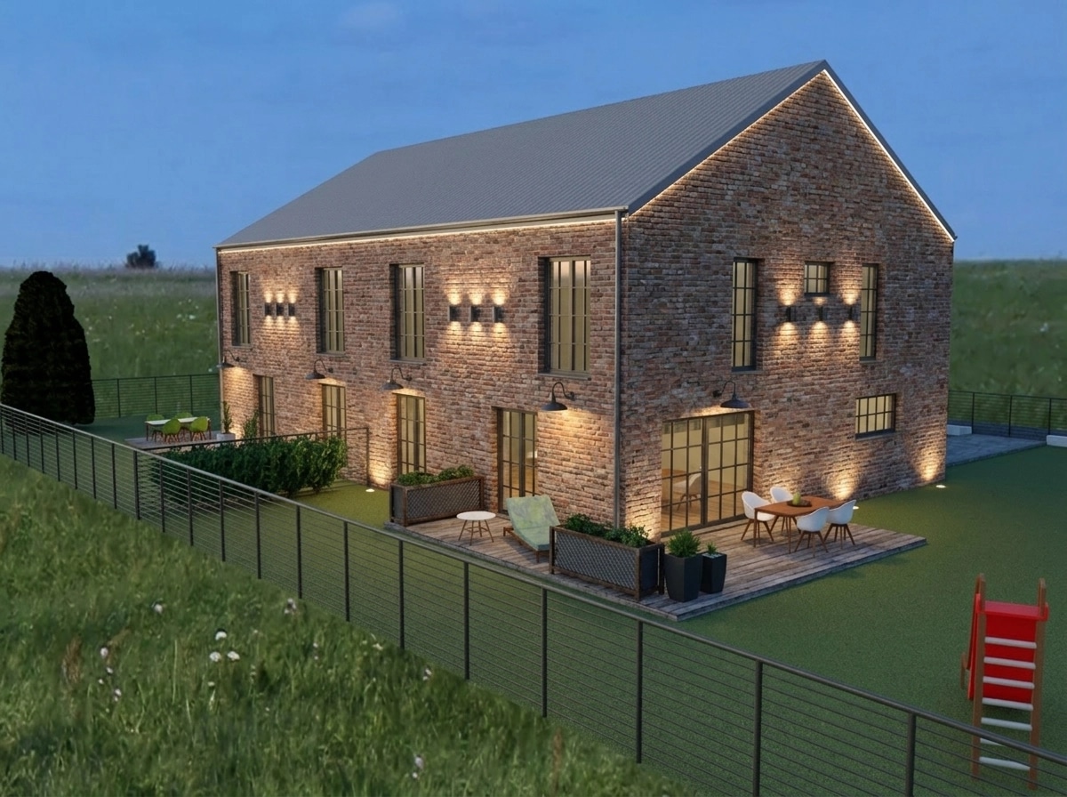 Facade design in Loft Facade style — Facade by GenRoom AI