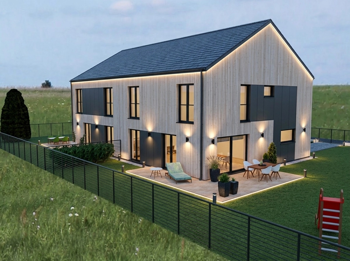 Scandinavian Facade Facade design — facade photo by GenRoom AI