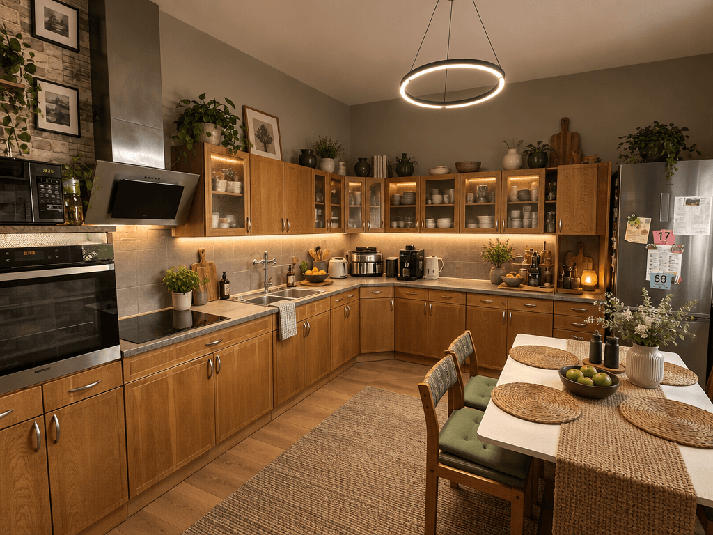 Design de interiores em estilo Contemporary — Cozinha por GenRoom AI