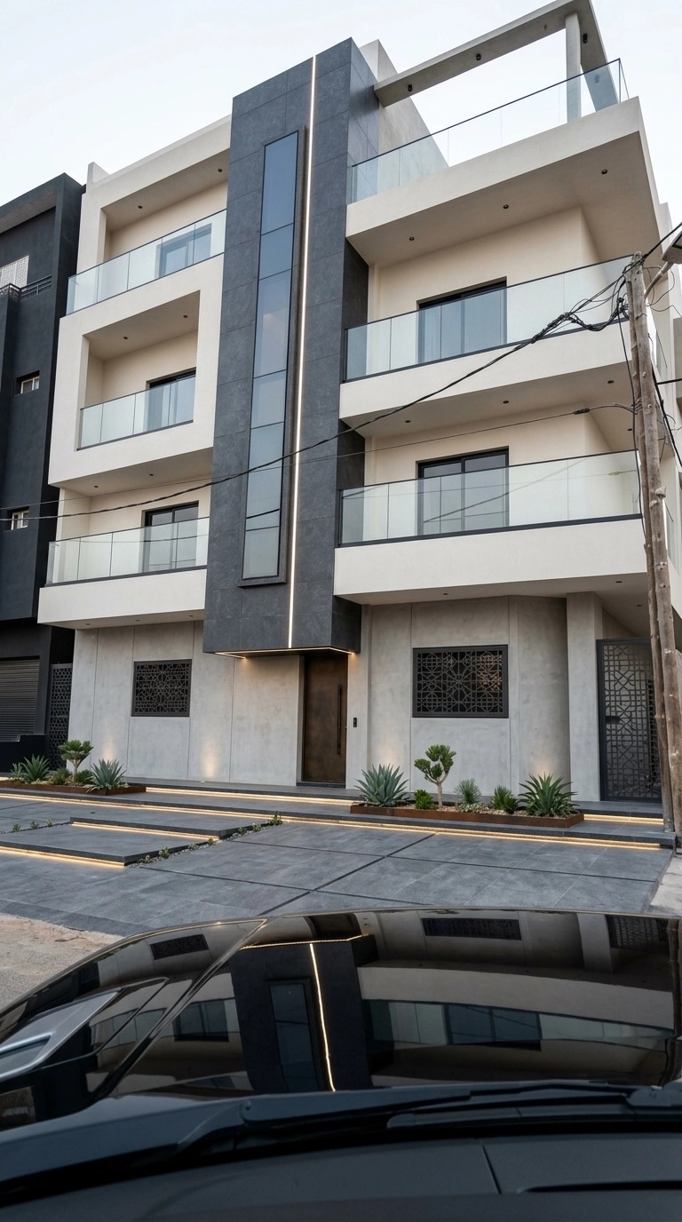 Minimalist Facade Facade design — facade photo by GenRoom AI