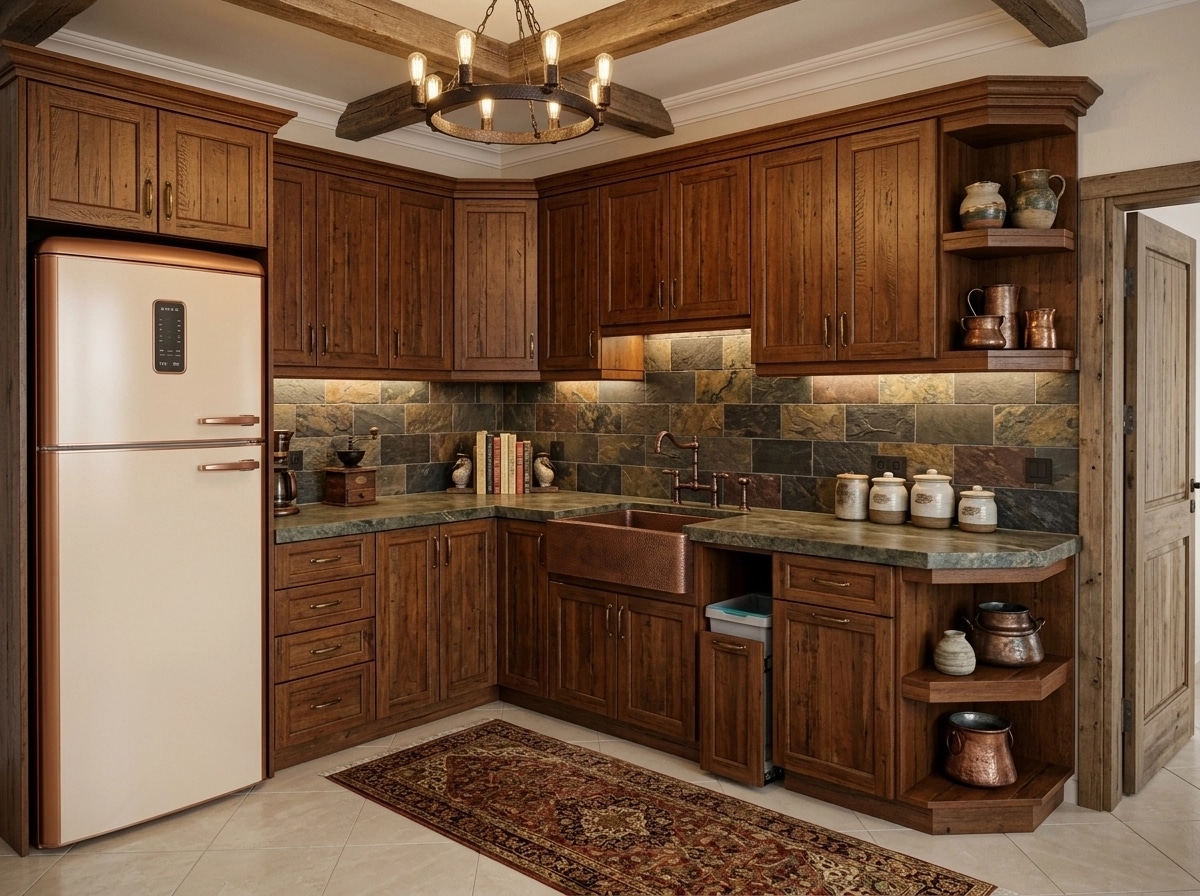 Interior design in Rustic style — Kitchen by GenRoom AI
