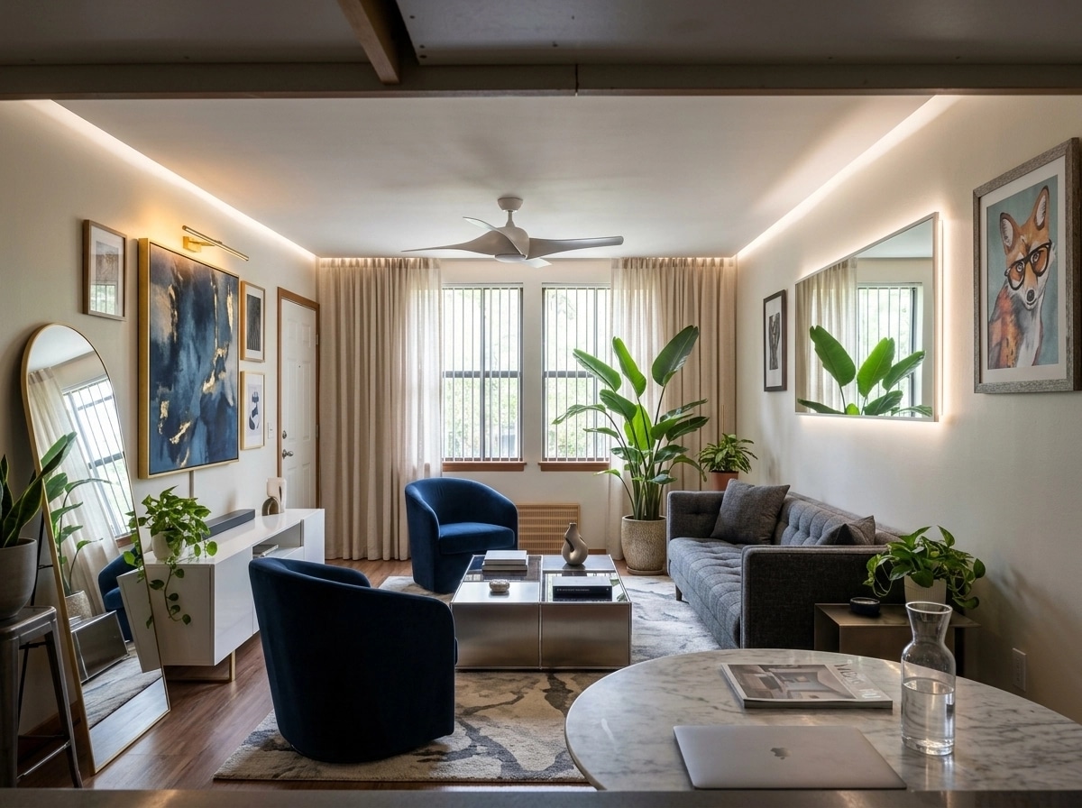Interior design in Contemporary style — Living Room by GenRoom AI