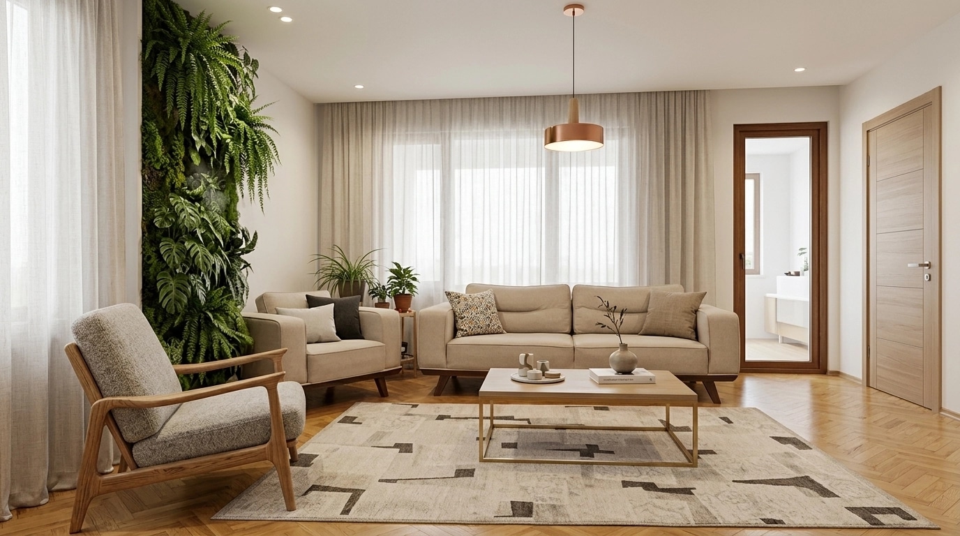 Scandinavian Living Room design — interior photo by GenRoom AI