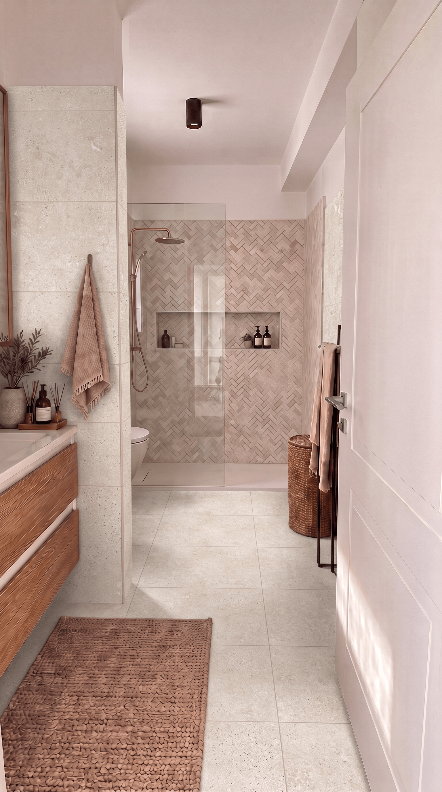 Contemporary Bathroom design — interior photo by GenRoom AI