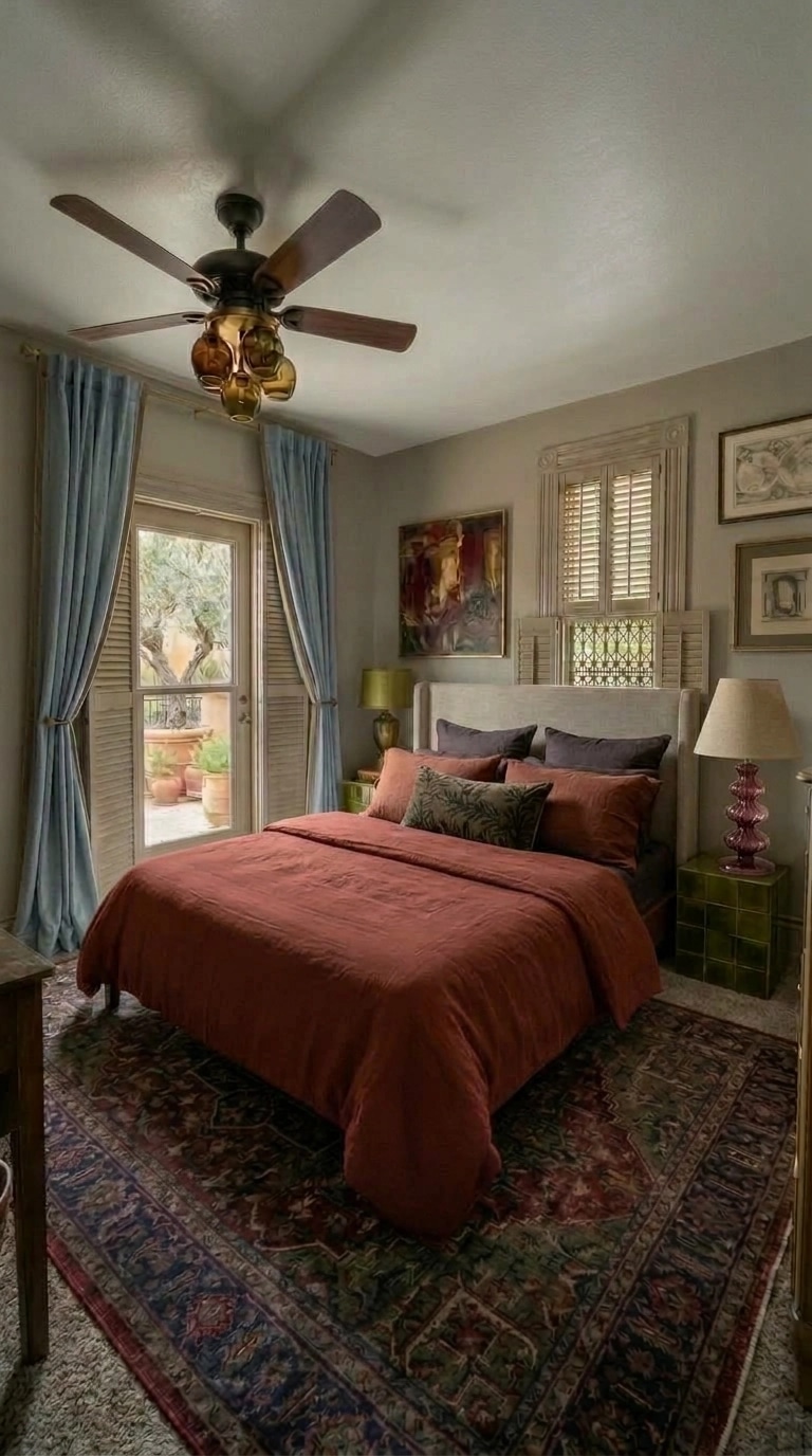 Mediterranean Bedroom design — interior photo by GenRoom AI