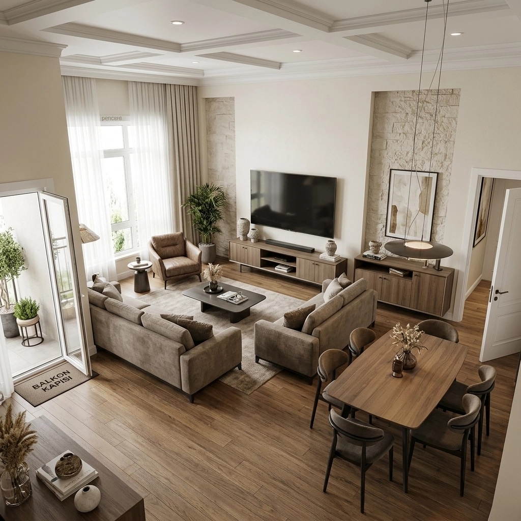 Interior design in Contemporary style — Living Room by GenRoom AI