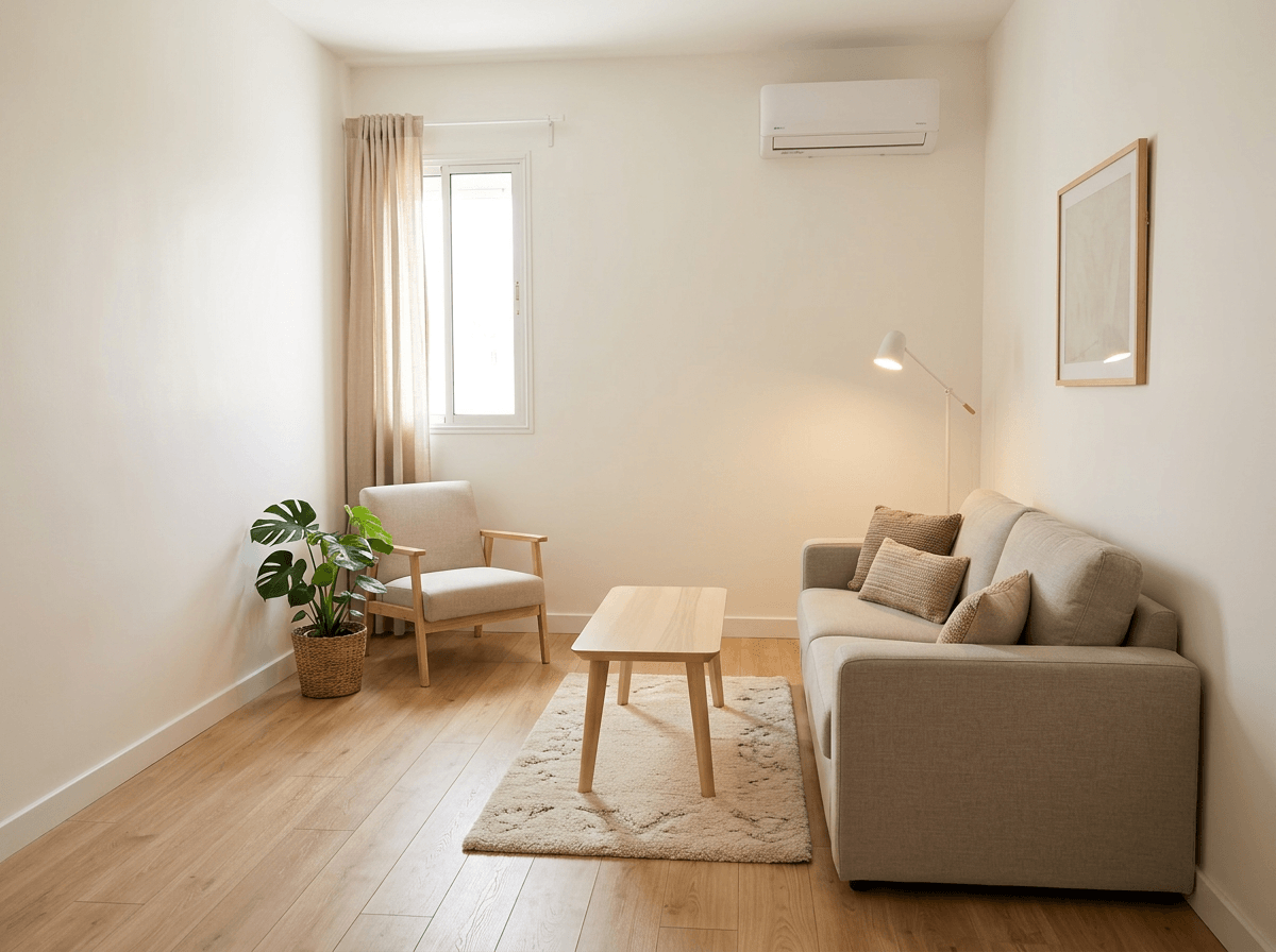 Interior design in Scandinavian style — Living Room by GenRoom AI