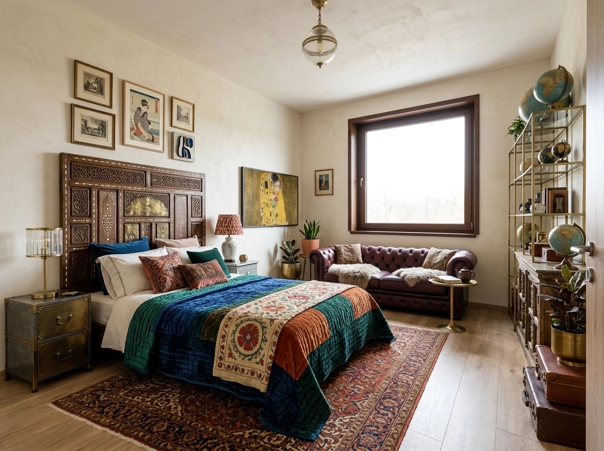 Interior design in Eclectic style — Bedroom by GenRoom AI