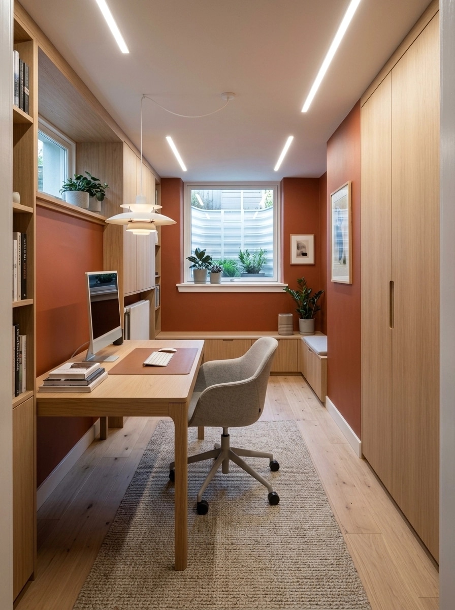 Interior design in Scandinavian style — home_office by GenRoom AI