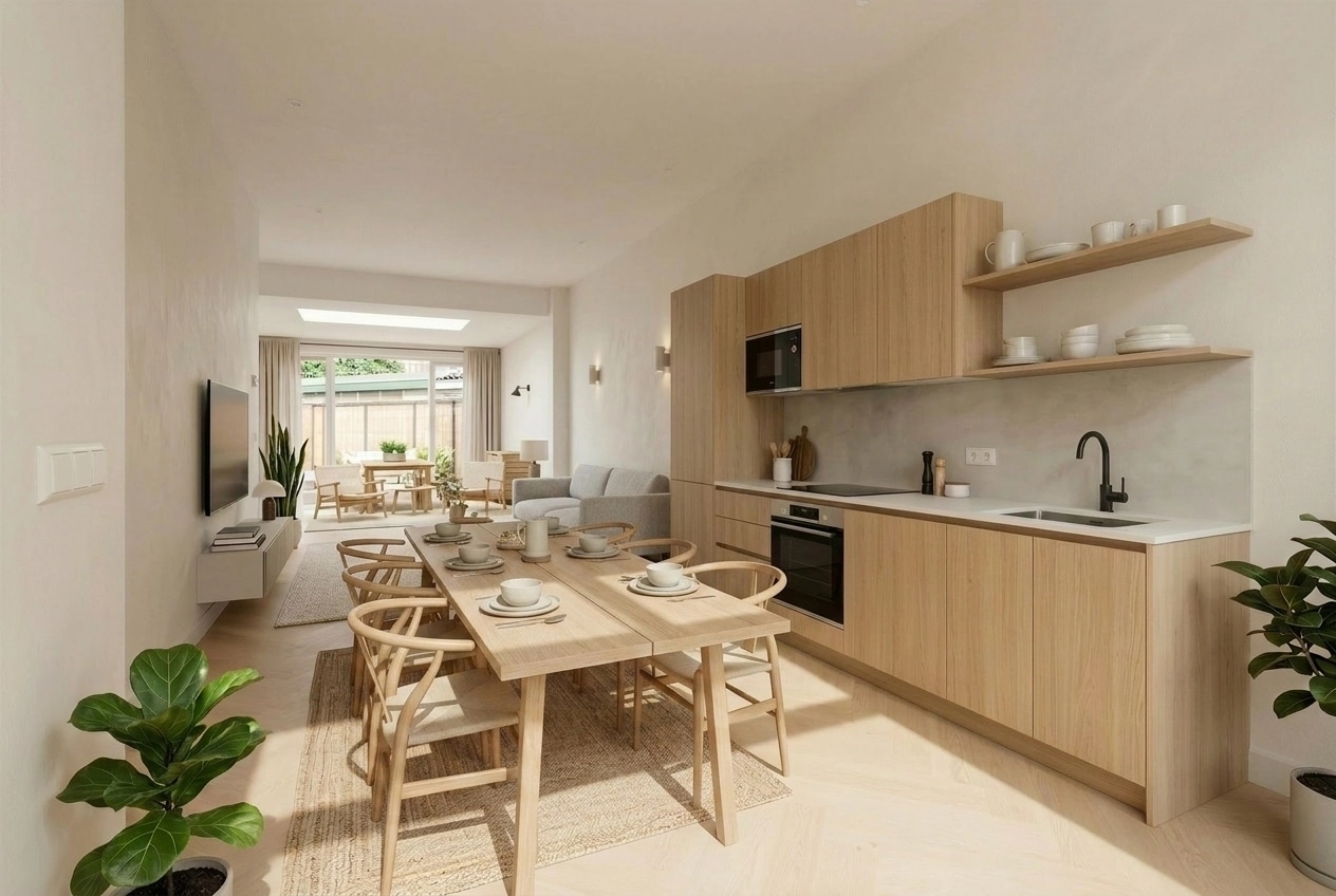 Interior design in Scandinavian style — Kitchen by GenRoom AI