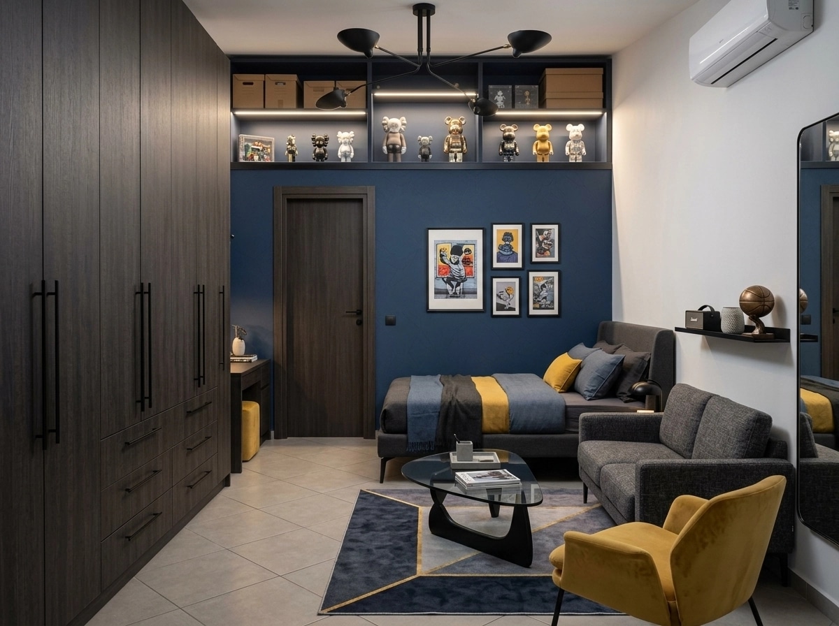 Interior design in Contemporary style — Living Room by GenRoom AI