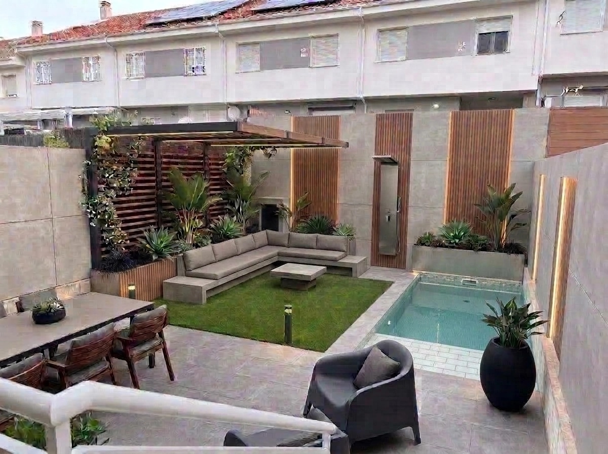 Landscape design in Contemporary Yard style — Yard by GenRoom AI