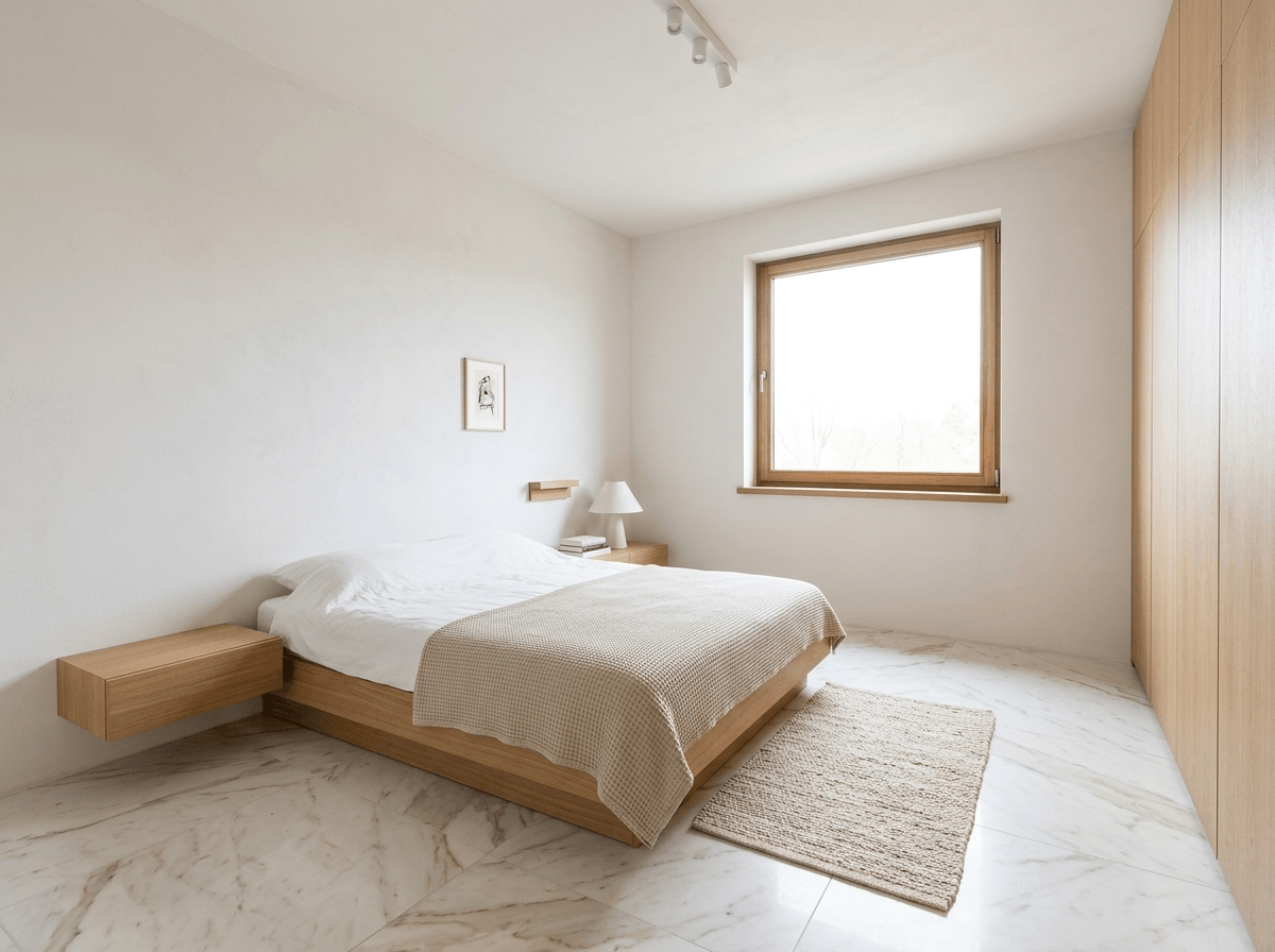 Minimalism Quarto design — interior photo by GenRoom AI