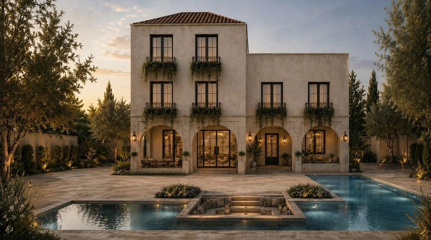 Facade design in Mediterranean Facade style — Facade by GenRoom AI