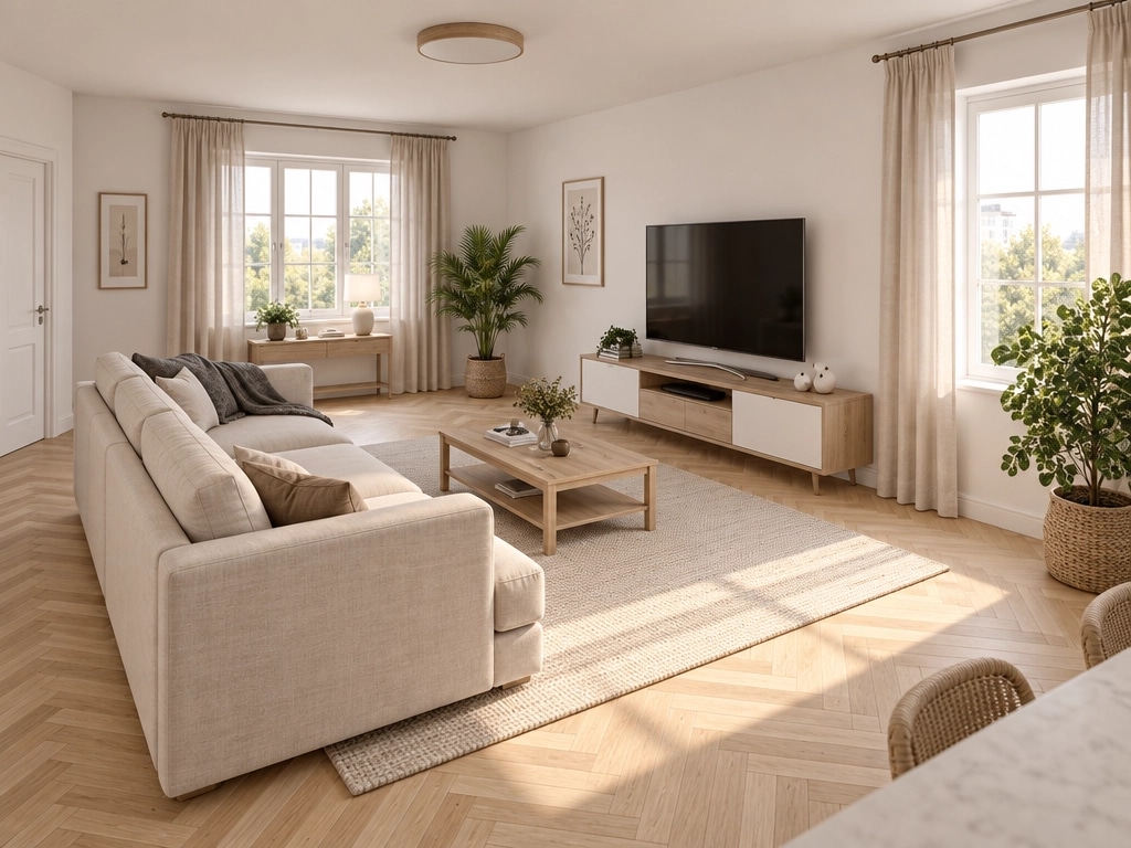 Interior design in Scandinavian style — Living Room by GenRoom AI