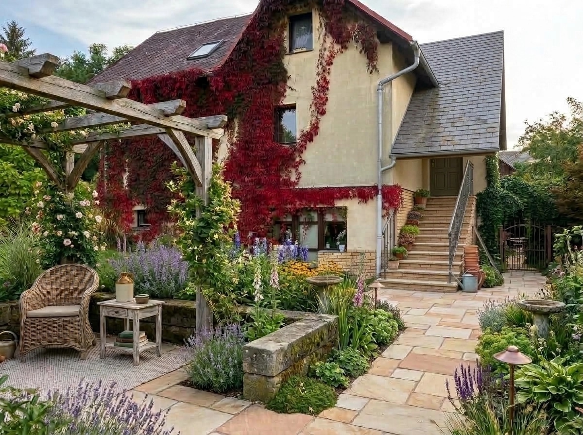 Country Rustic Garden Yard design — yard photo by GenRoom AI