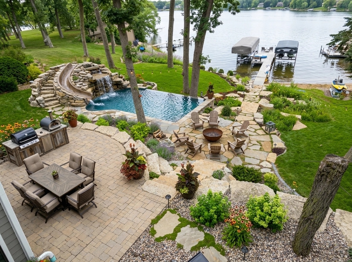 Country Rustic Garden Yard design — yard photo by GenRoom AI