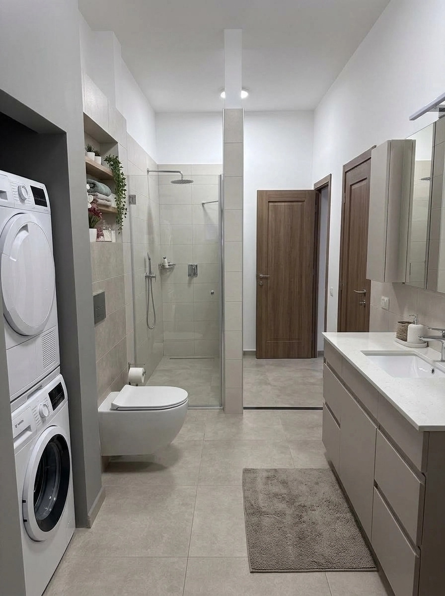 Bathroom interior in no_style style — photo by GenRoom AI
