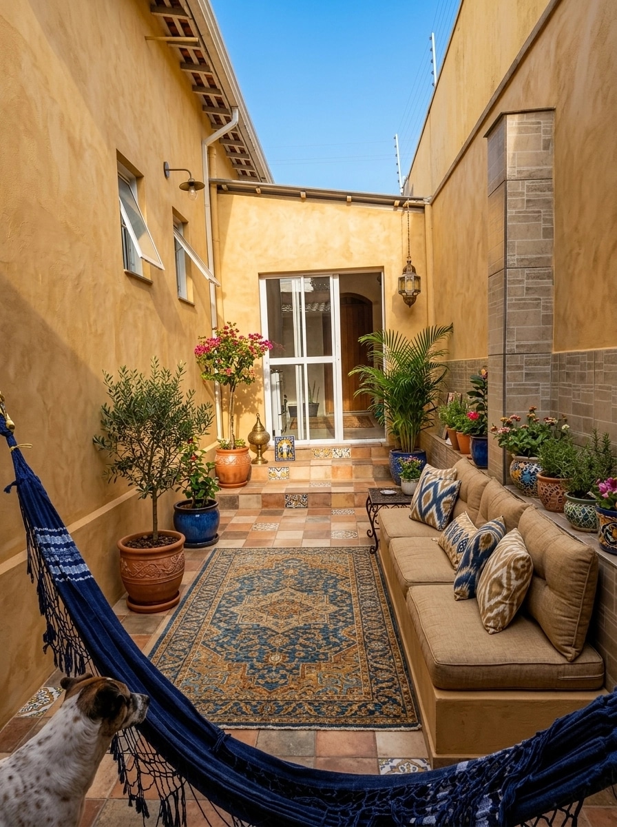 Interior design in Mediterranean style — balcony by GenRoom AI