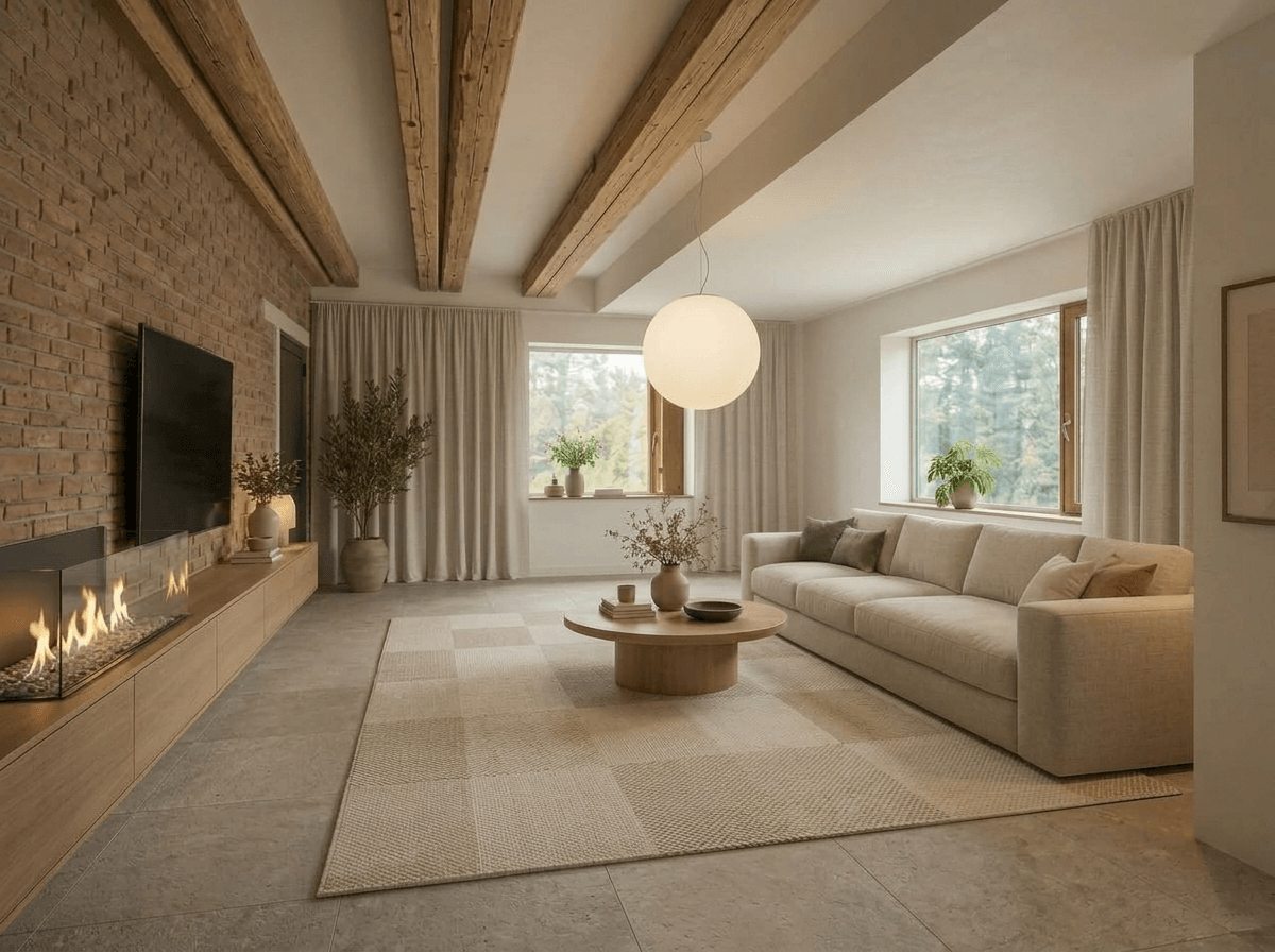 Interior design in Japandi style — Living Room by GenRoom AI