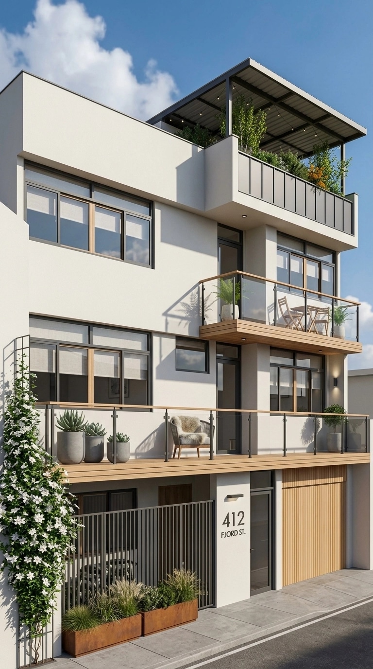 Scandinavian Facade Facade design — facade photo by GenRoom AI
