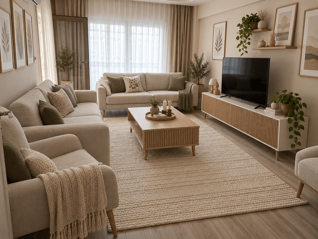 Interior design in Scandinavian style — Living Room by GenRoom AI