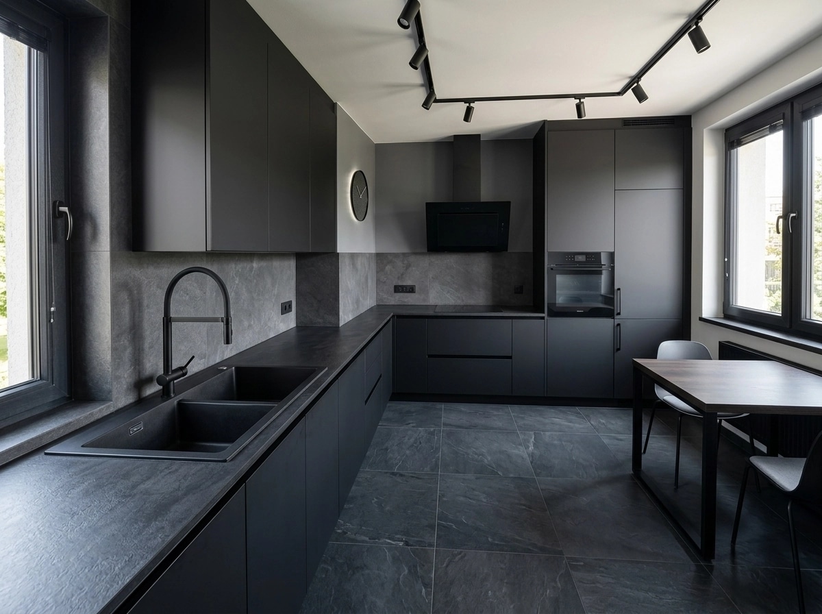 Interior design in Blacktec style — Kitchen by GenRoom AI