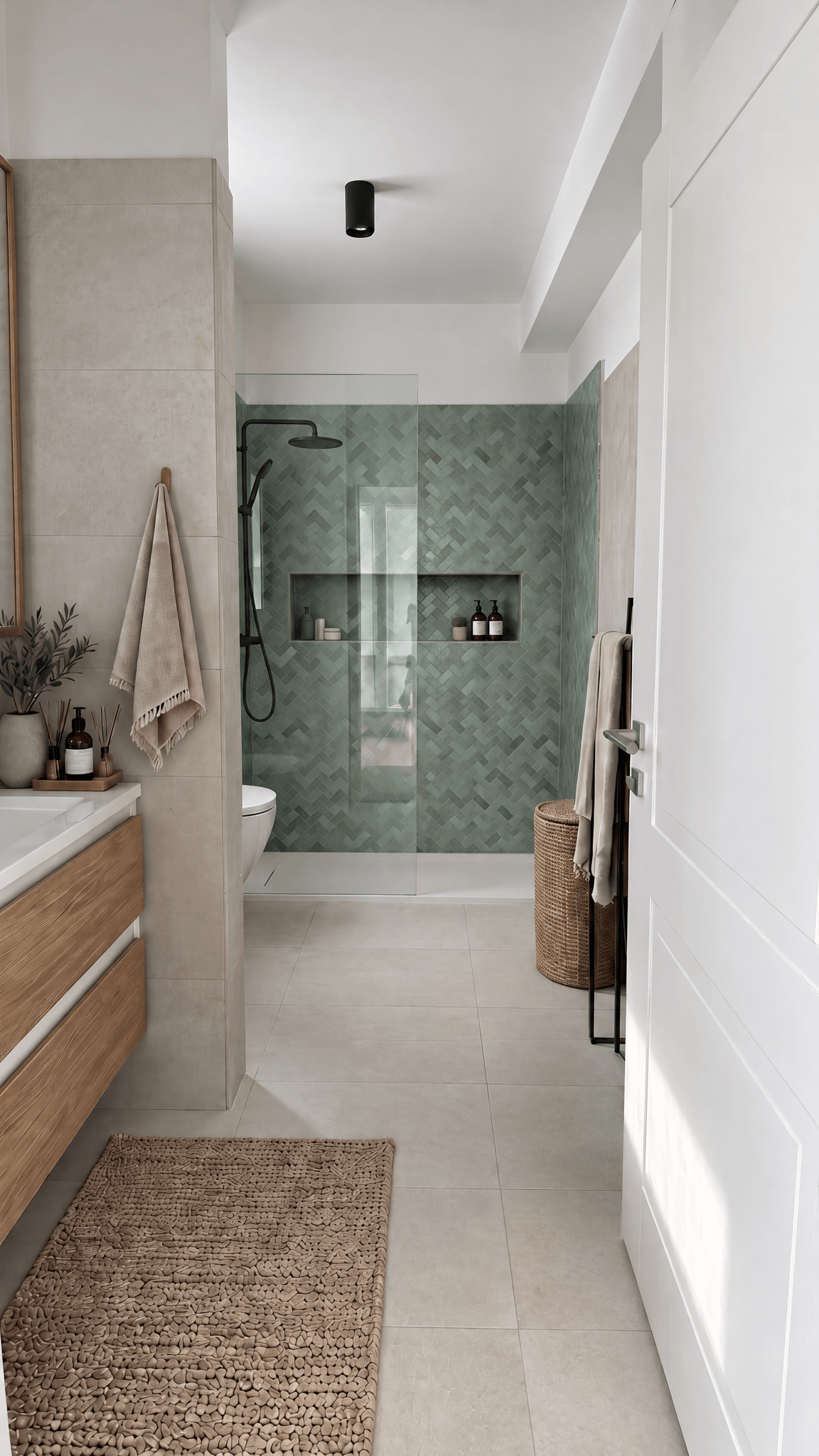 Contemporary Bathroom design — interior photo by GenRoom AI