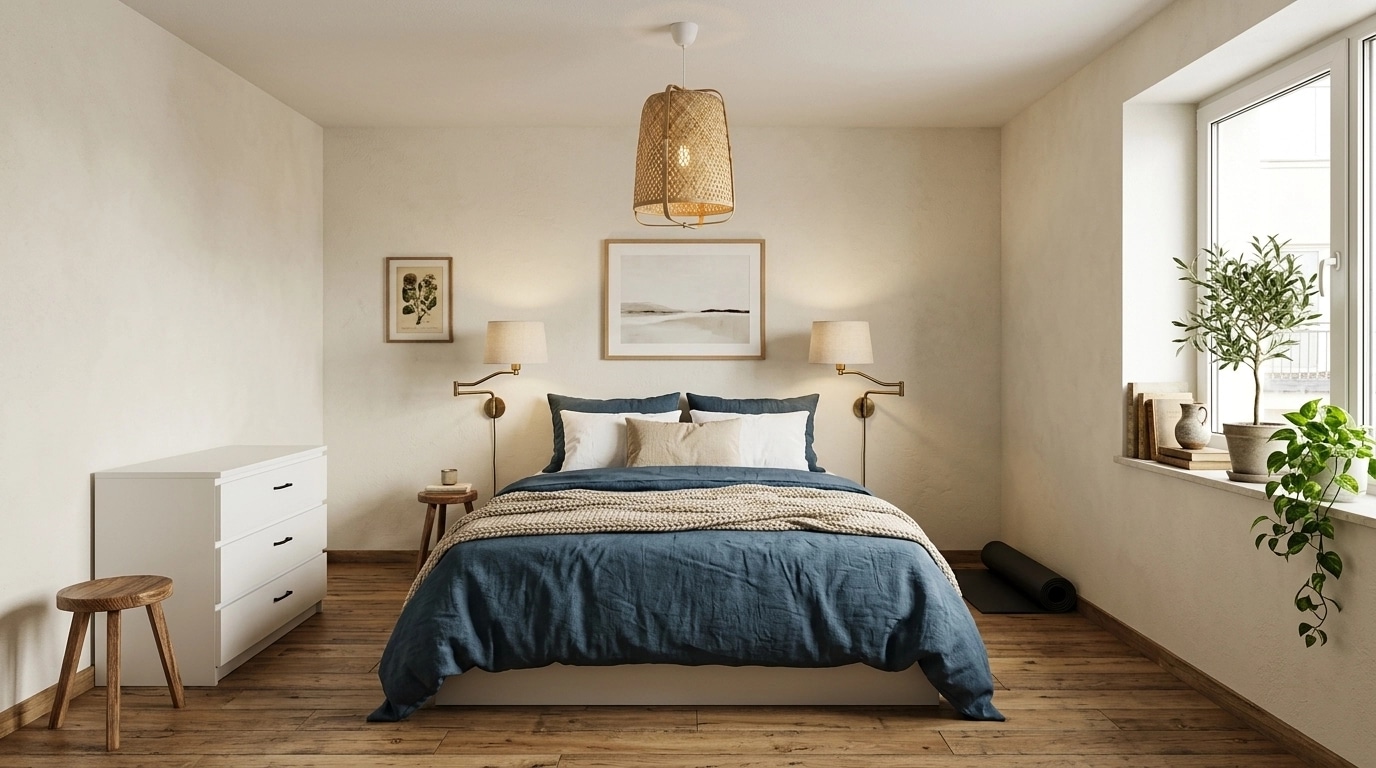 Interior design in Modern Farmhouse style — Bedroom by GenRoom AI