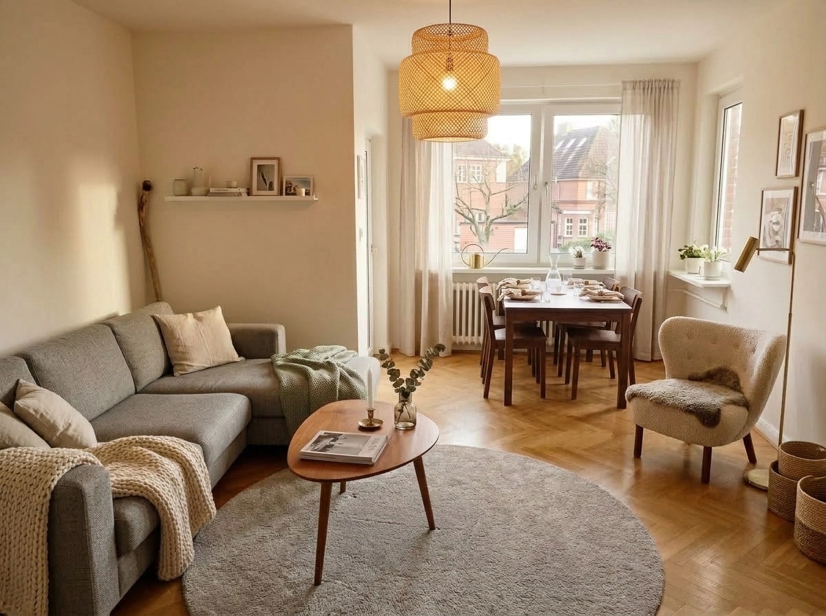 Scandinavian Living Room design — interior photo by GenRoom AI