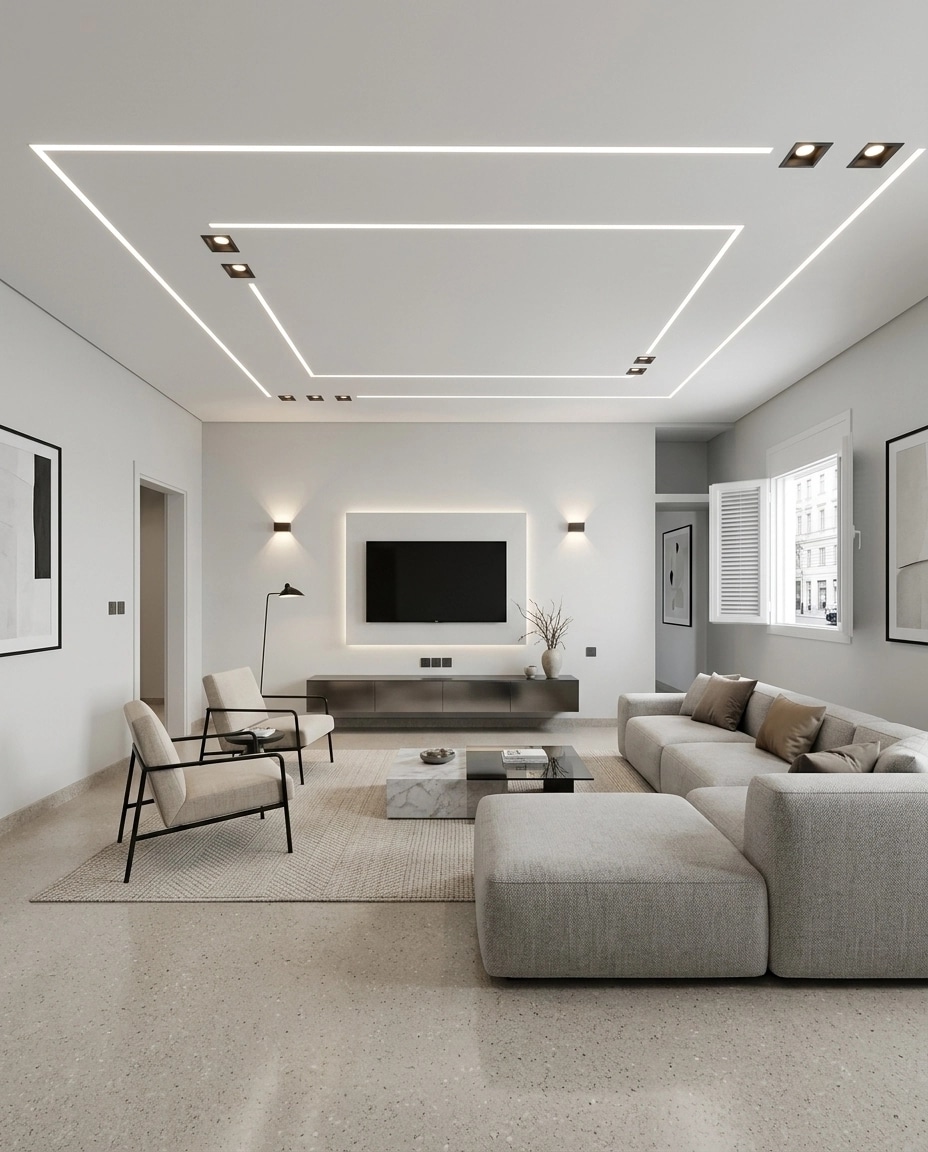 Minimalism Living Room design — interior photo by GenRoom AI