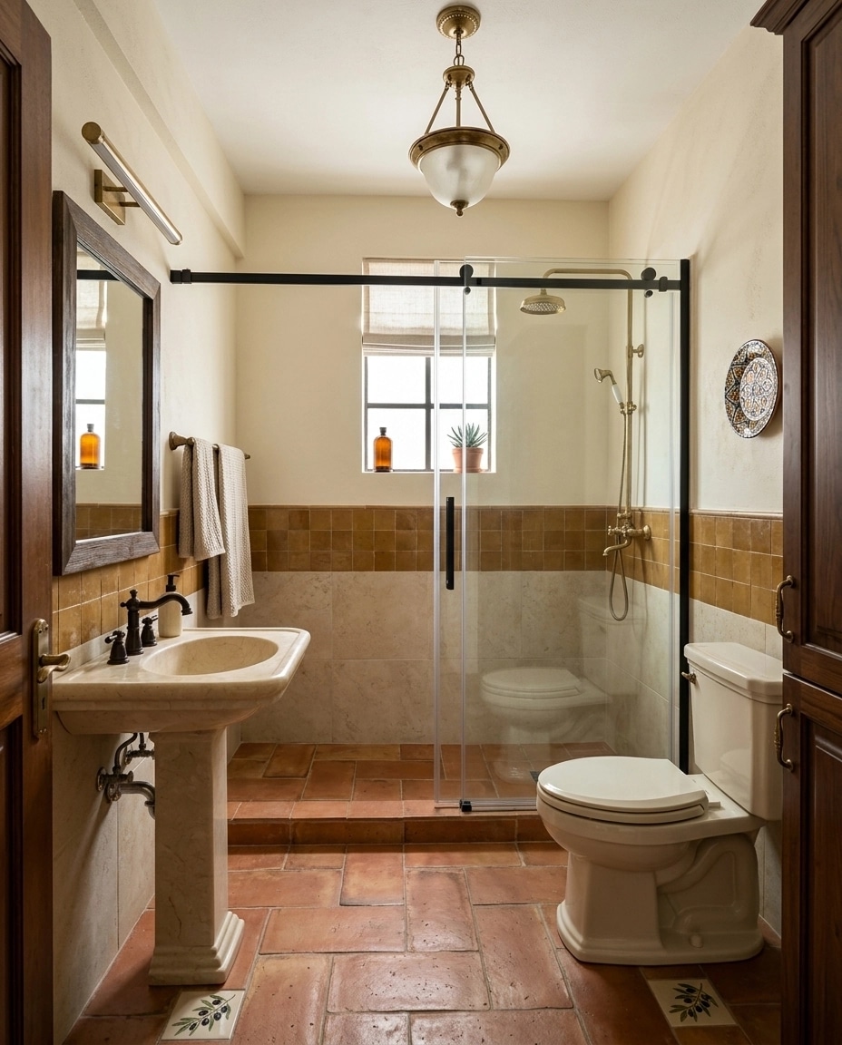 Mediterranean Bathroom design — interior photo by GenRoom AI