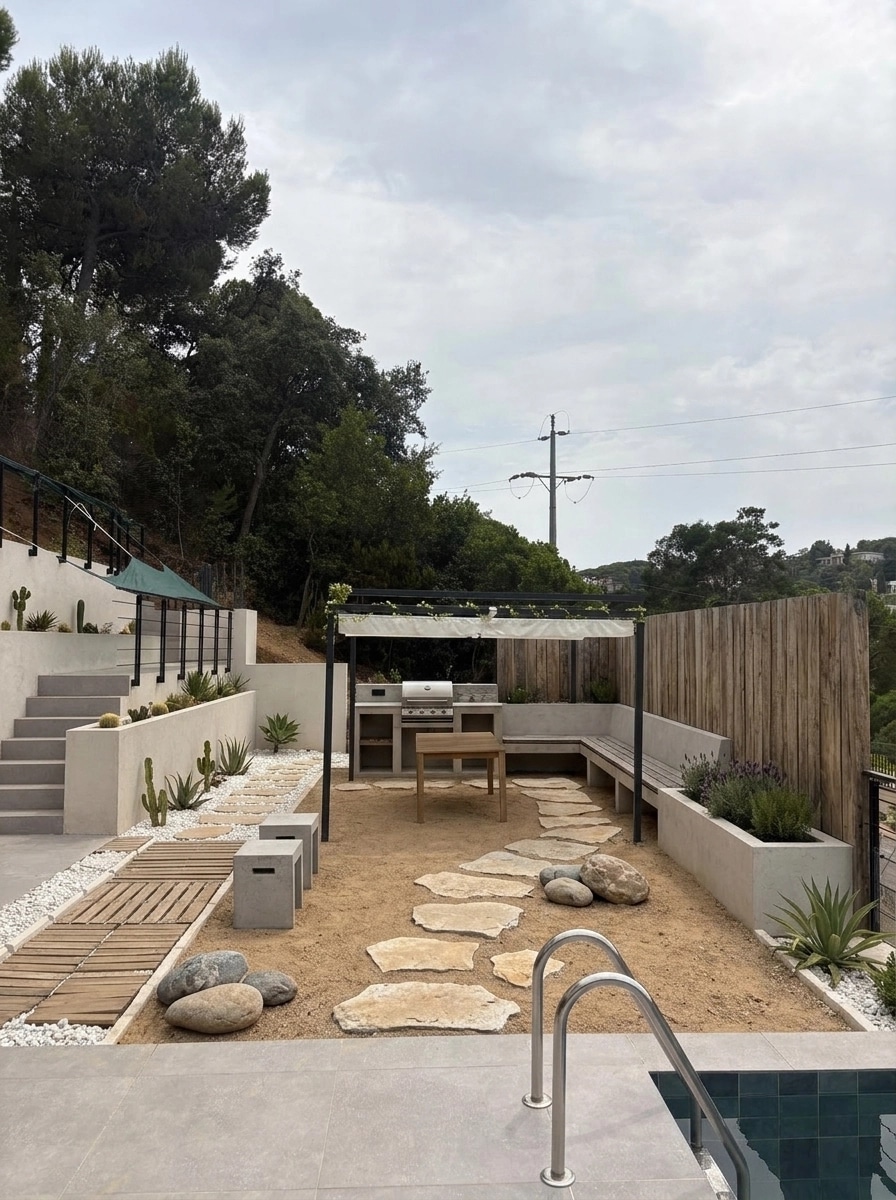 Yard design in no_style style — photo by GenRoom AI