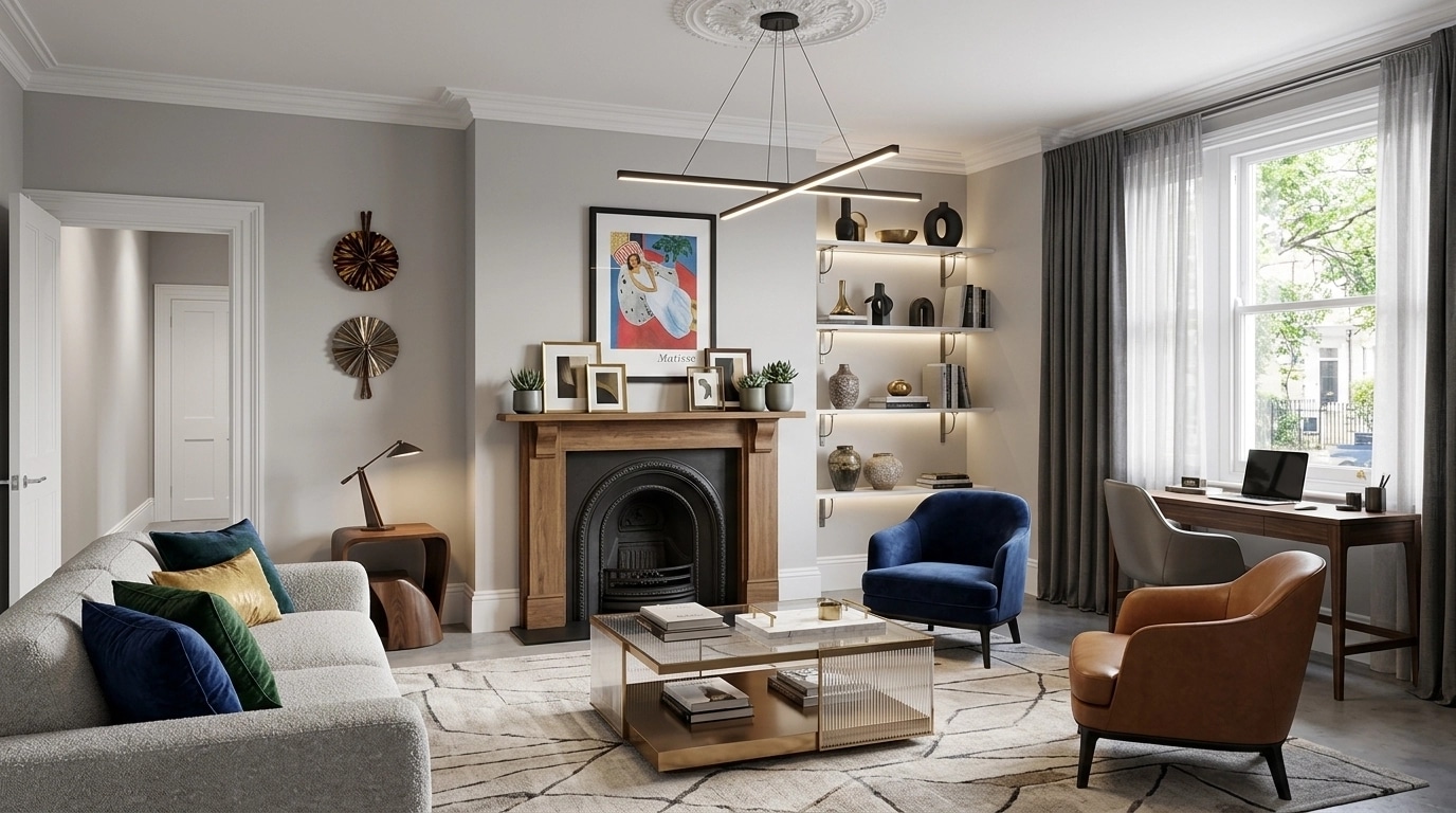 Interior design in Contemporary style — Living Room by GenRoom AI