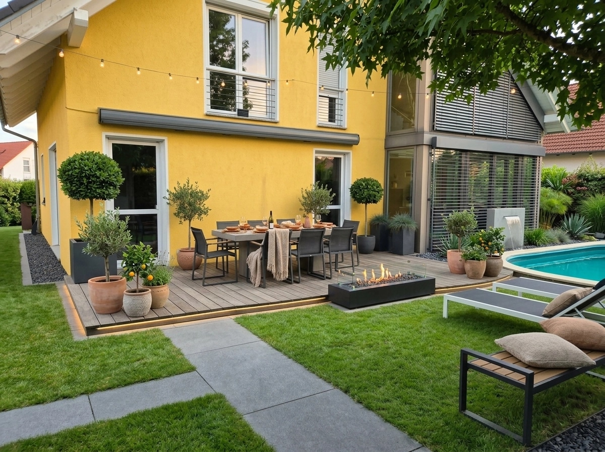 Landscape design in Minimalist Yard style — Yard by GenRoom AI