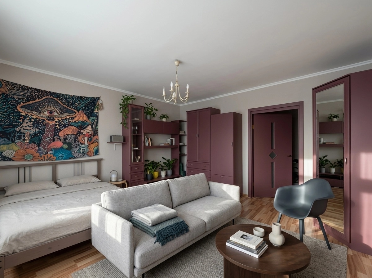 Interior design in Minimalism style — Living Room by GenRoom AI